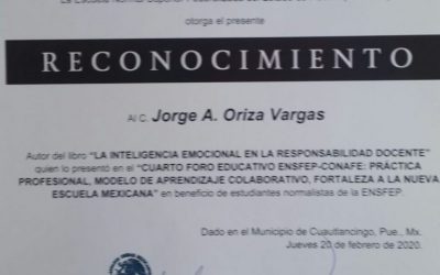 La Inteligencia Emocional en la Responsabilidad Docente en Puebla, el 20 de febrero pasado.